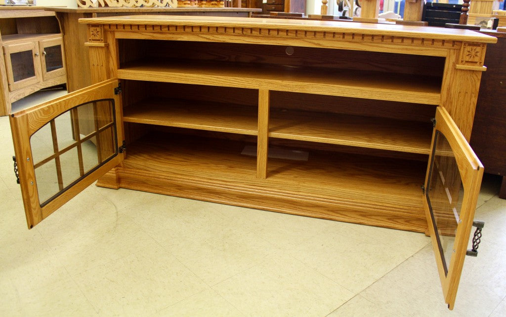 Deluxe 60″ TV Stand with Open VCR