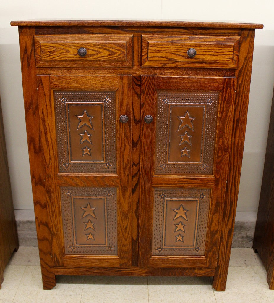 Pie Safe with Copper Tri-Star Panels