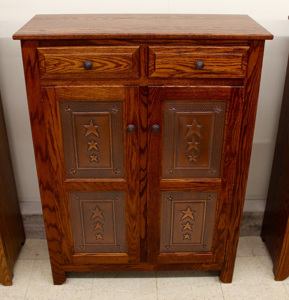 Pie Safe with Copper Tri-Star Panels