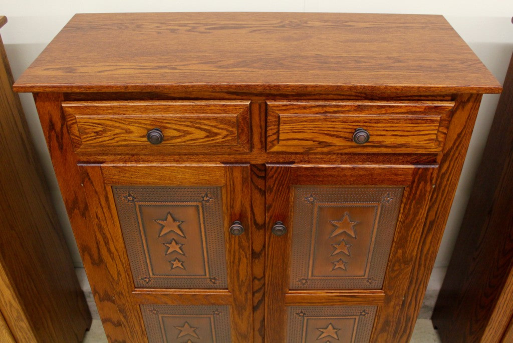 Pie Safe with Copper Tri-Star Panels