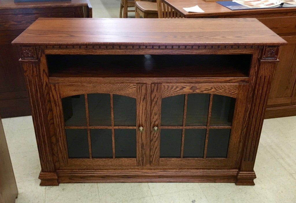 Deluxe Jumbo 52" W x 36" H TV Stand with Open VCR