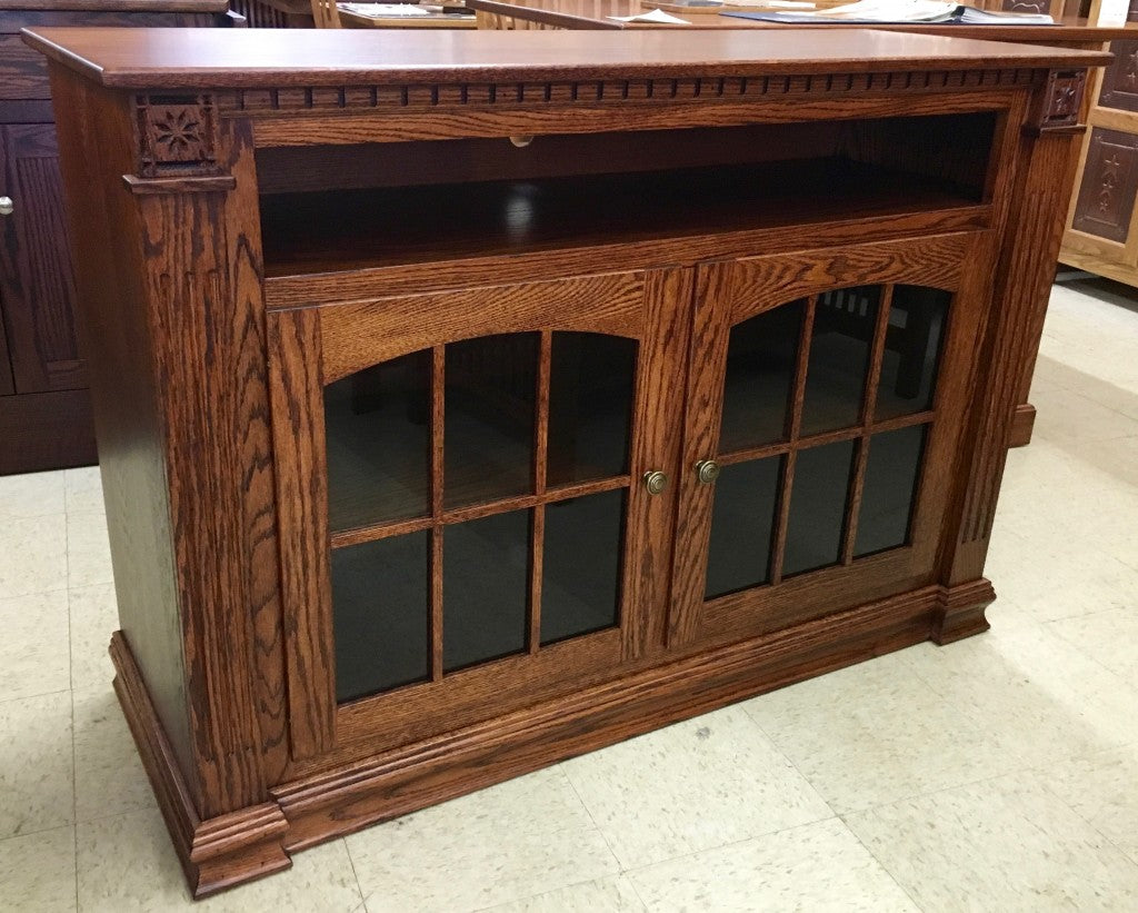 Deluxe Jumbo 52" W x 36" H TV Stand with Open VCR