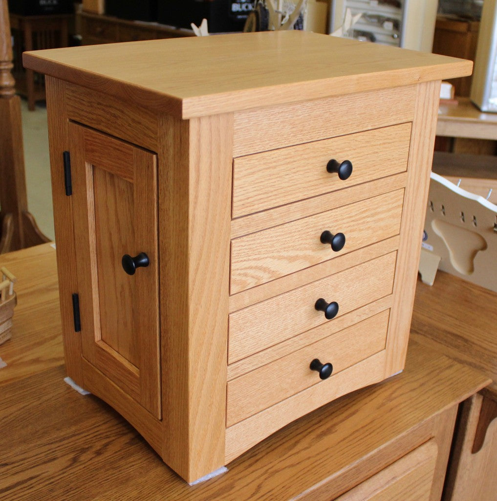 Flush Mission Dresser Top Jewelry Armoire