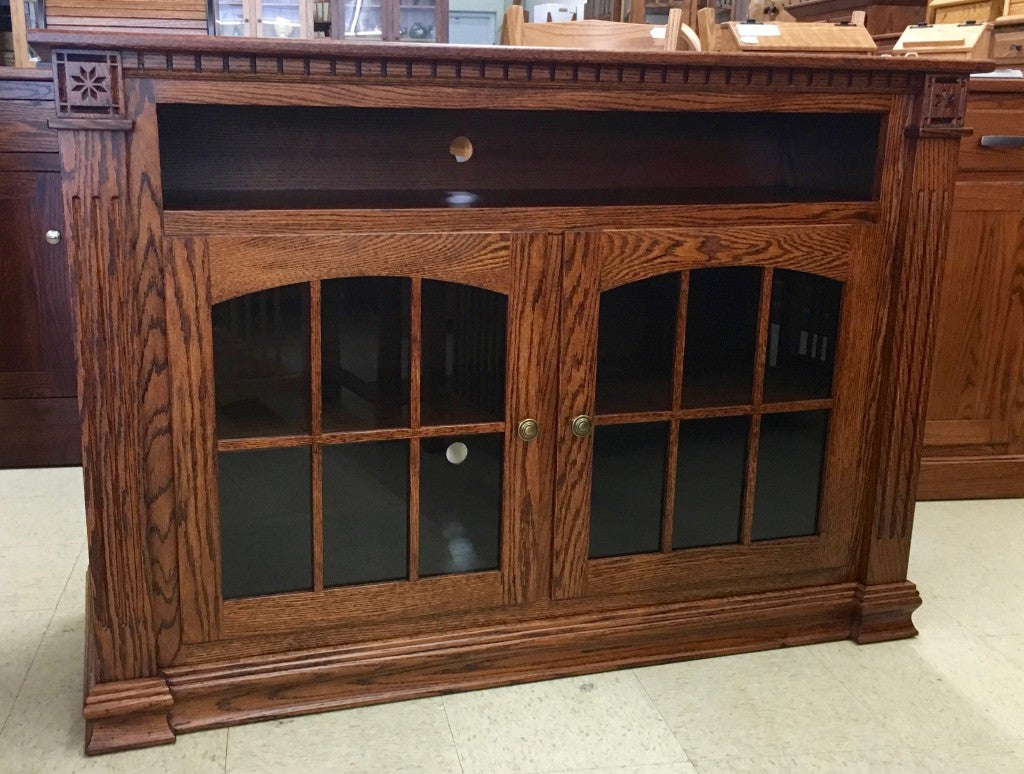 Deluxe Jumbo 52" W x 36" H TV Stand with Open VCR