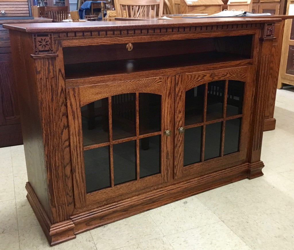 Deluxe Jumbo 52" W x 36" H TV Stand with Open VCR