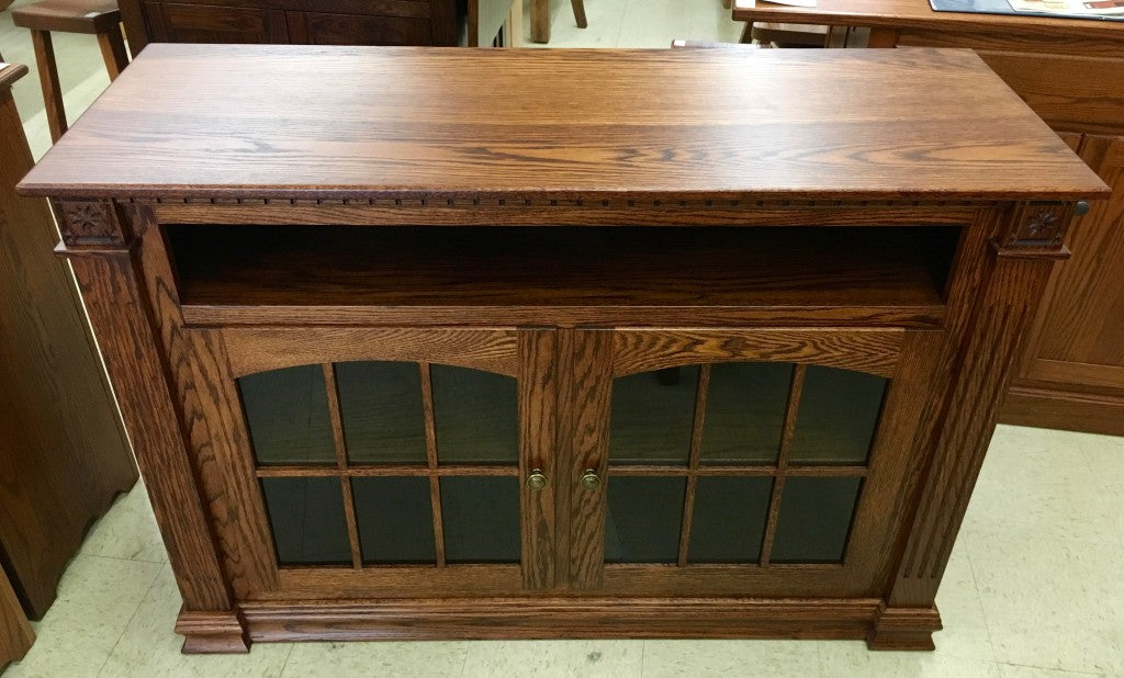 Deluxe Jumbo 52" W x 36" H TV Stand with Open VCR