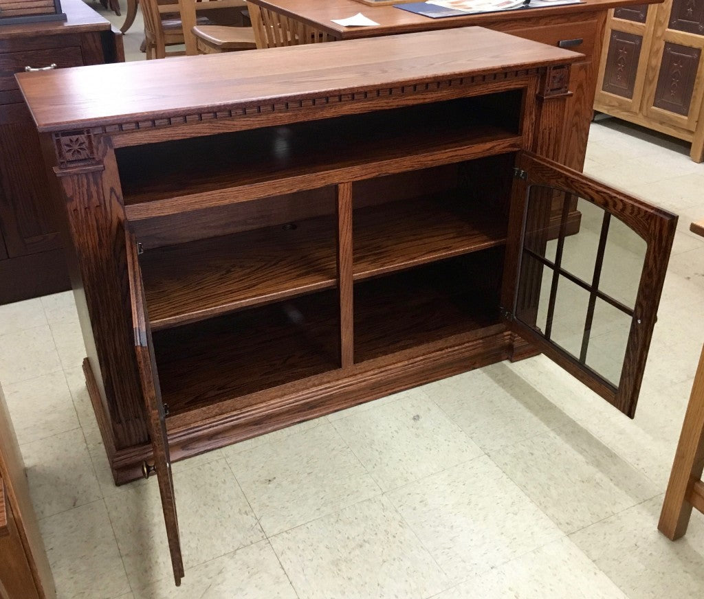 Deluxe Jumbo 52" W x 36" H TV Stand with Open VCR