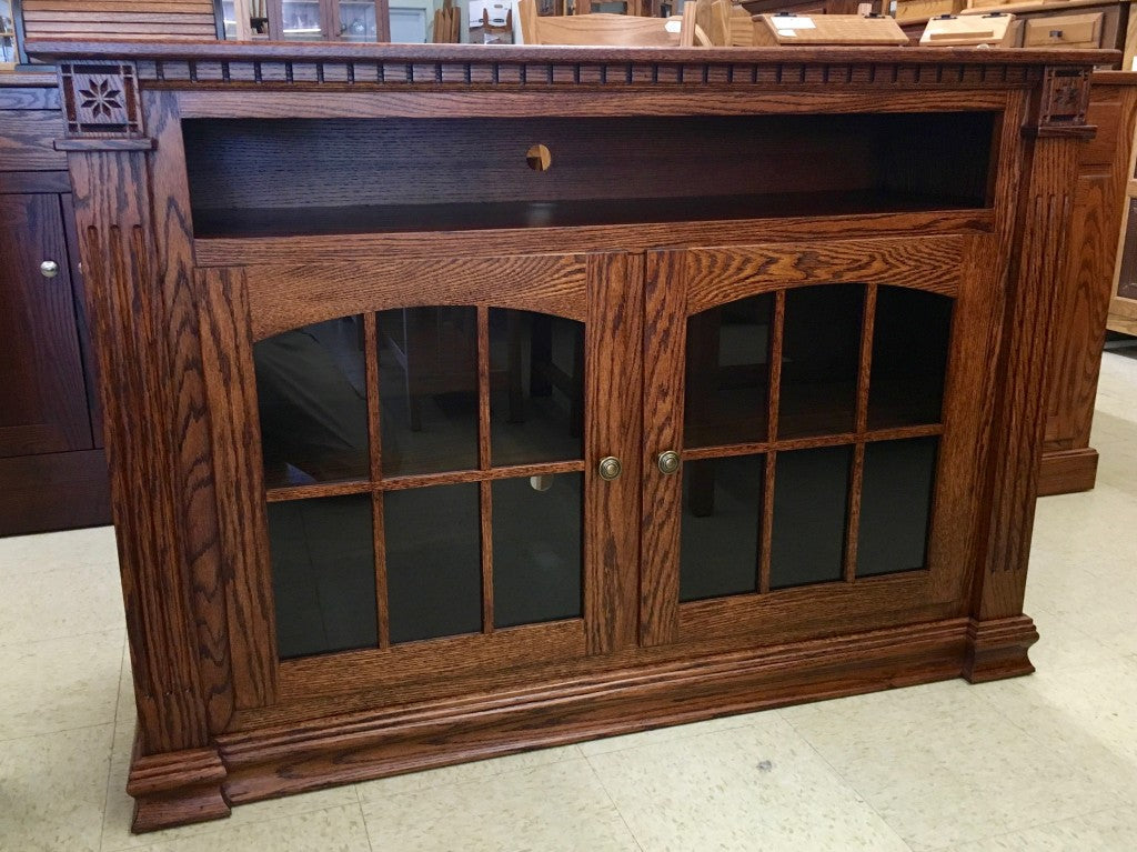Deluxe Jumbo 52" W x 36" H TV Stand with Open VCR