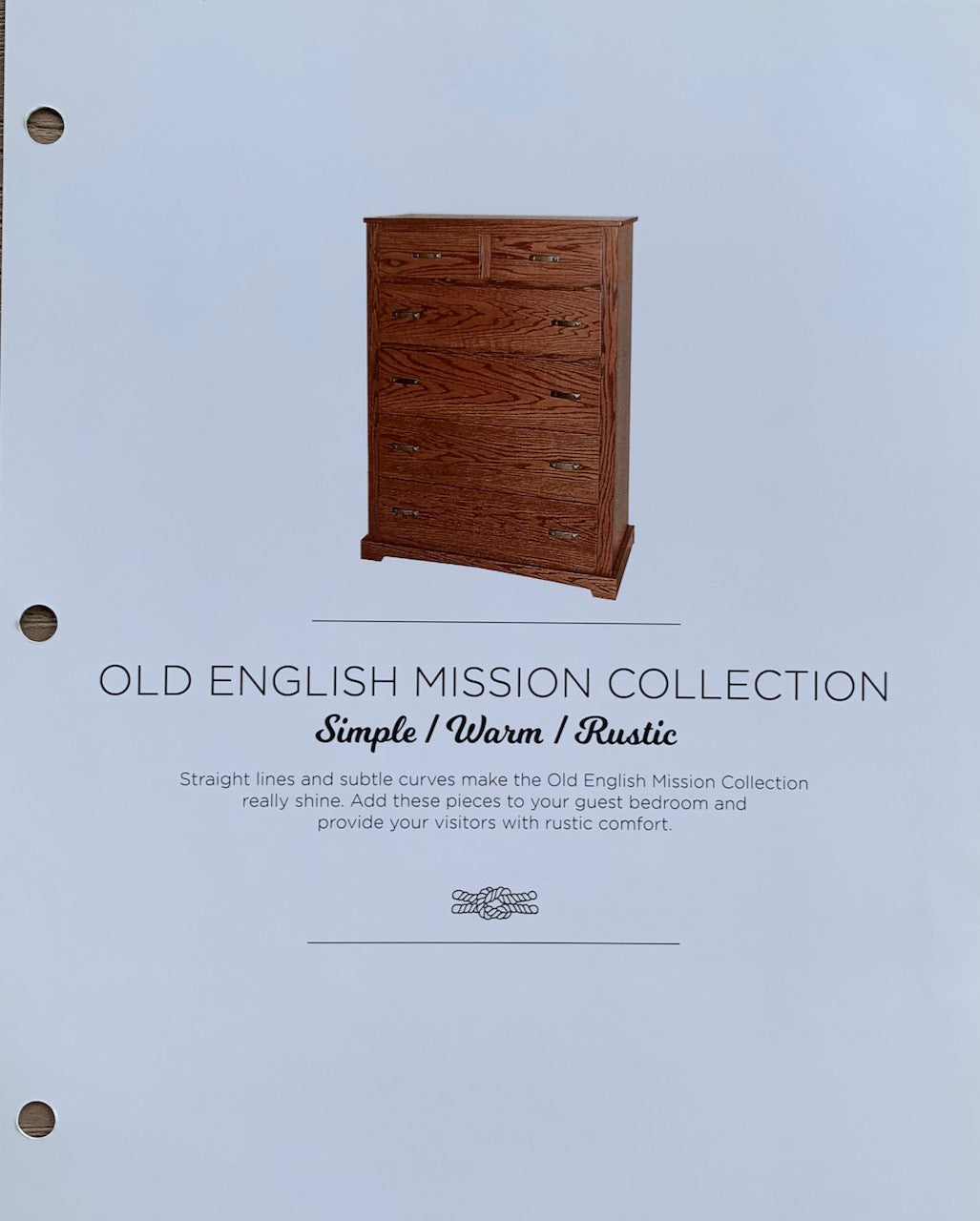 Old English Mission Bedroom Set