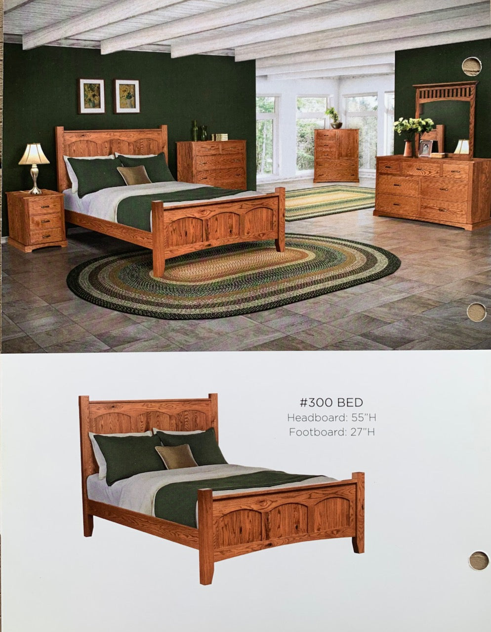 Old English Mission Bedroom Set