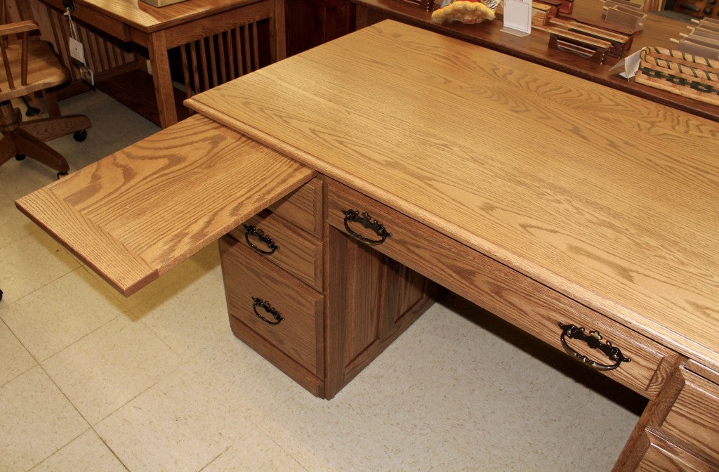 60″ Traditional Double Pedestal Executive Desk
