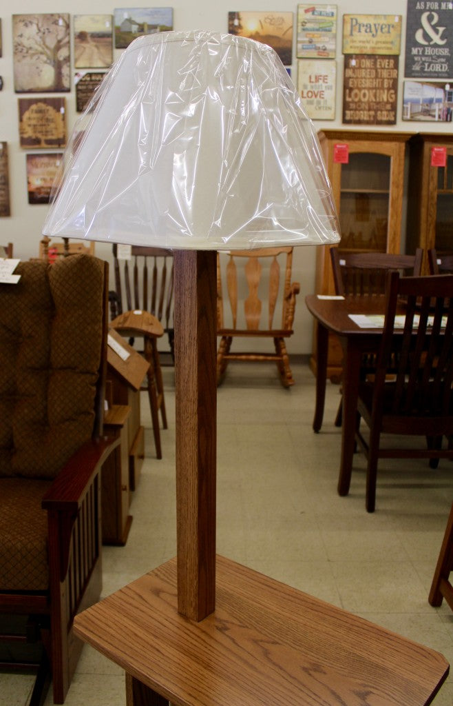 Mission Magazine Lamp Table with Shade