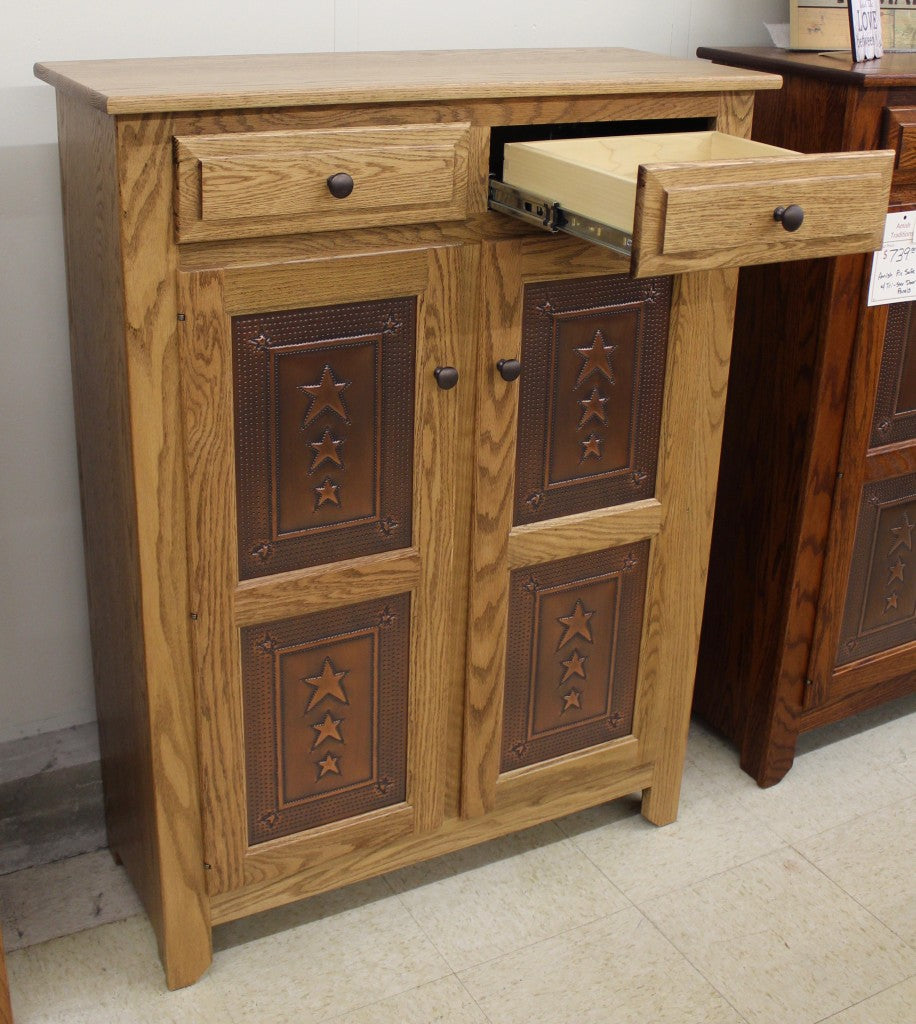 Pie Safe with Copper Tri-Star Panels