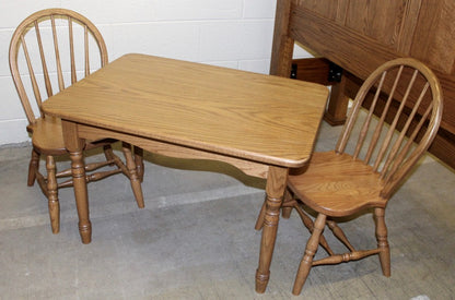 Deluxe Child’s Table with Two Bow Back Child's Chairs