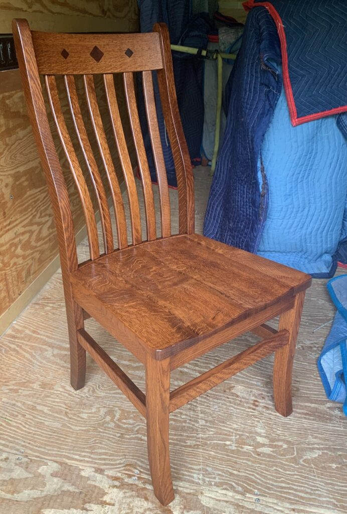 Curved Mission Side Chair