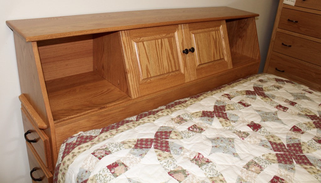 Space Saver Bookcase Pedestal Bed
