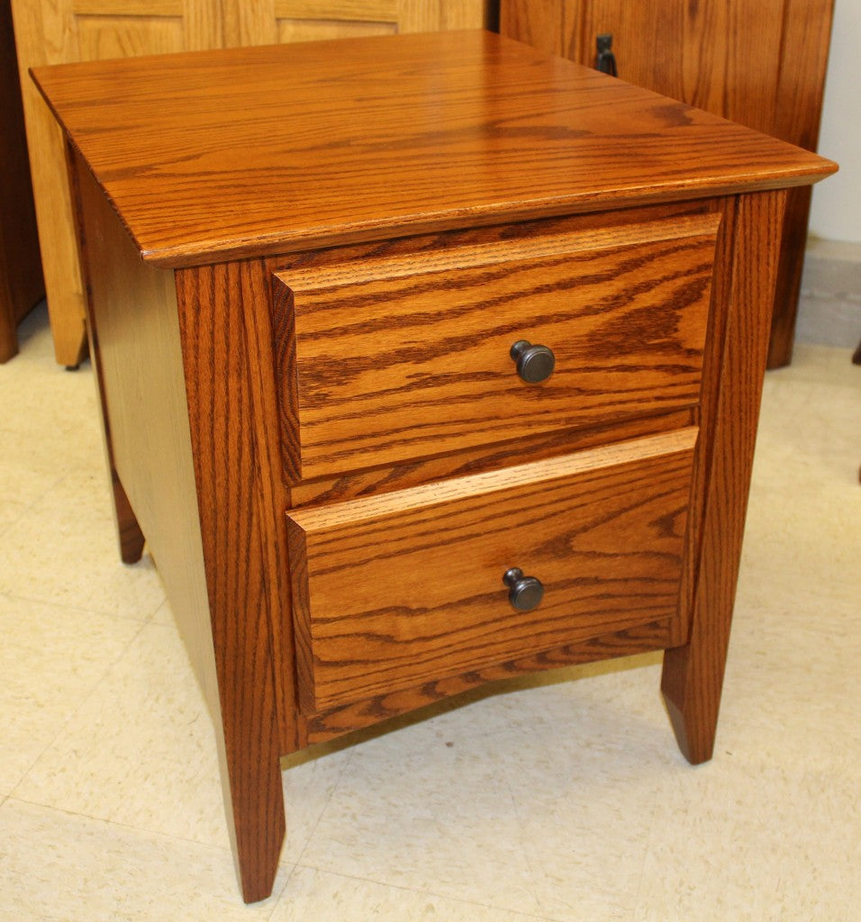 Danville Two Drawer End Table