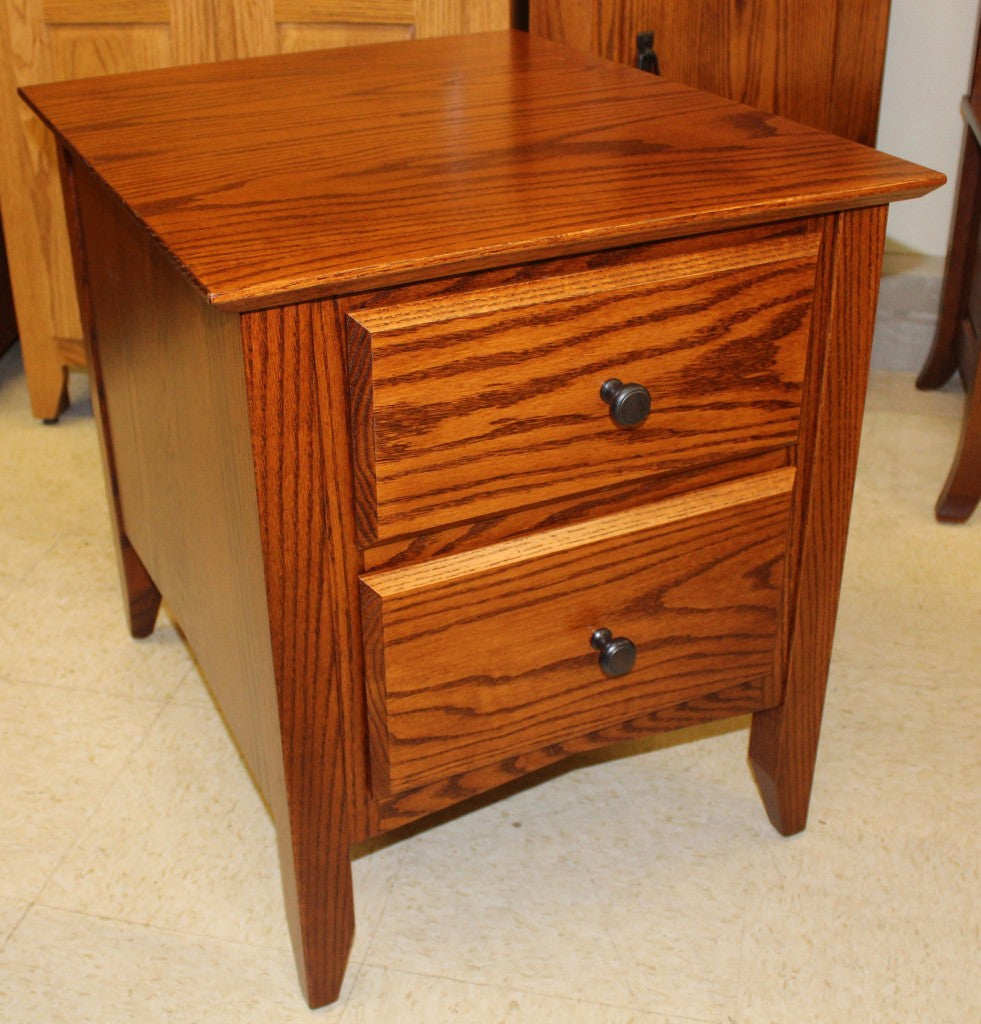 Danville Two Drawer End Table