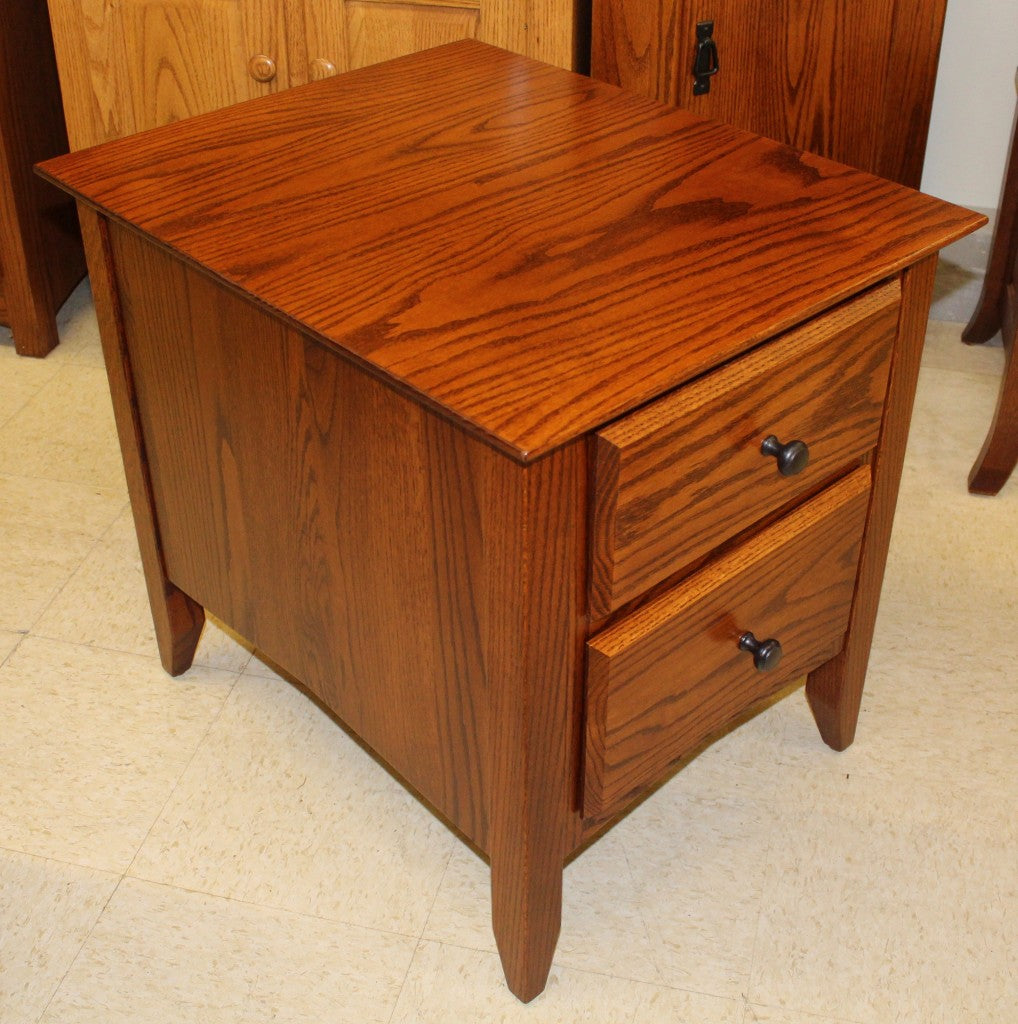 Danville Two Drawer End Table