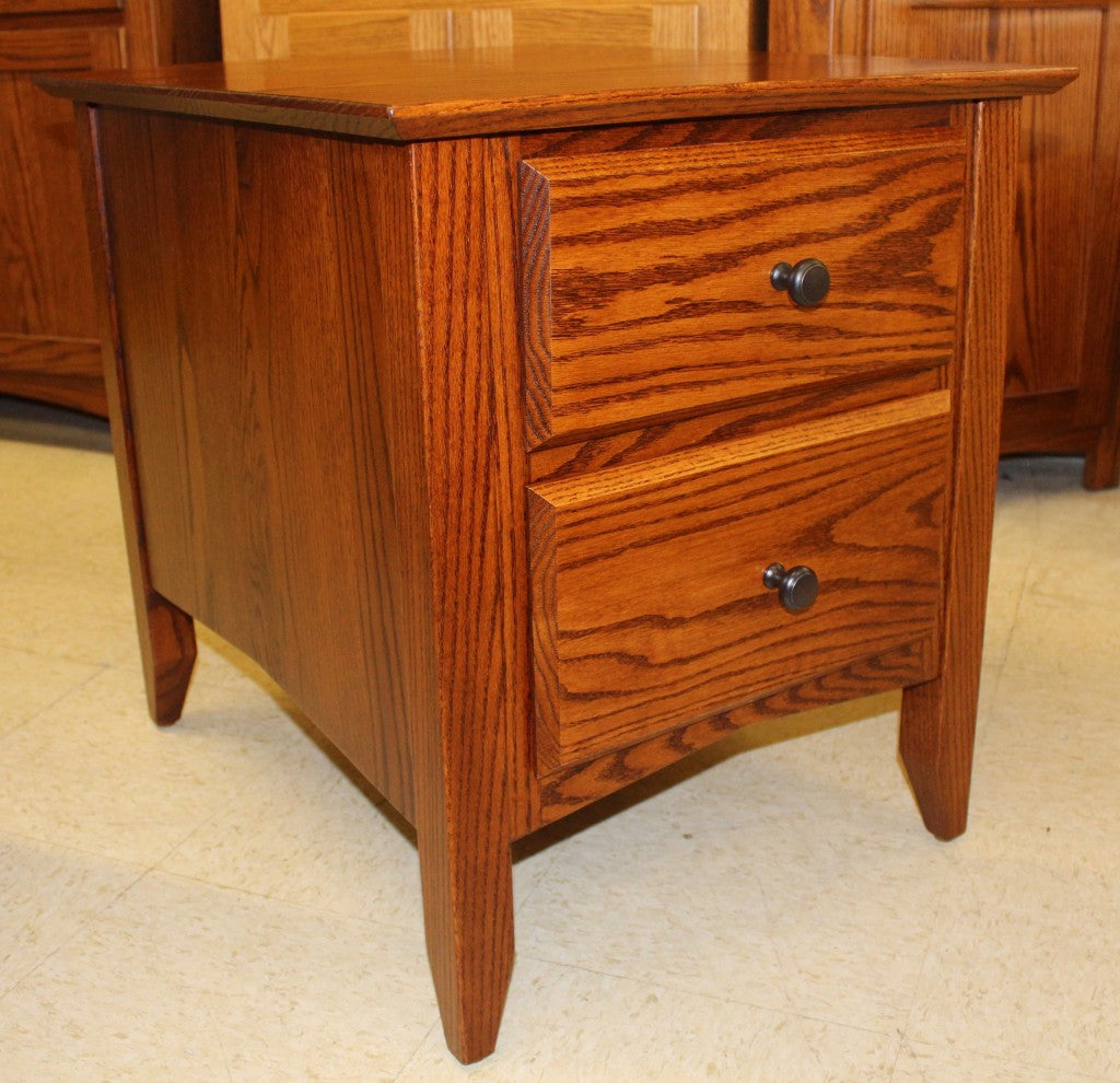 Danville Two Drawer End Table