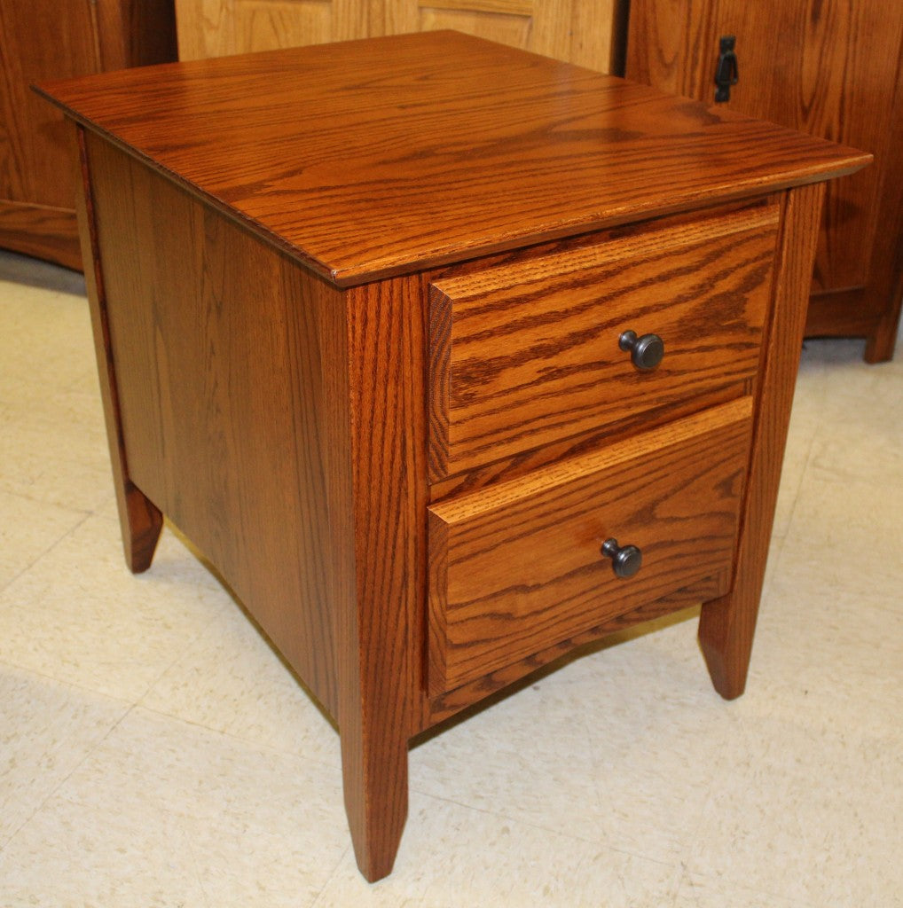 Danville Two Drawer End Table