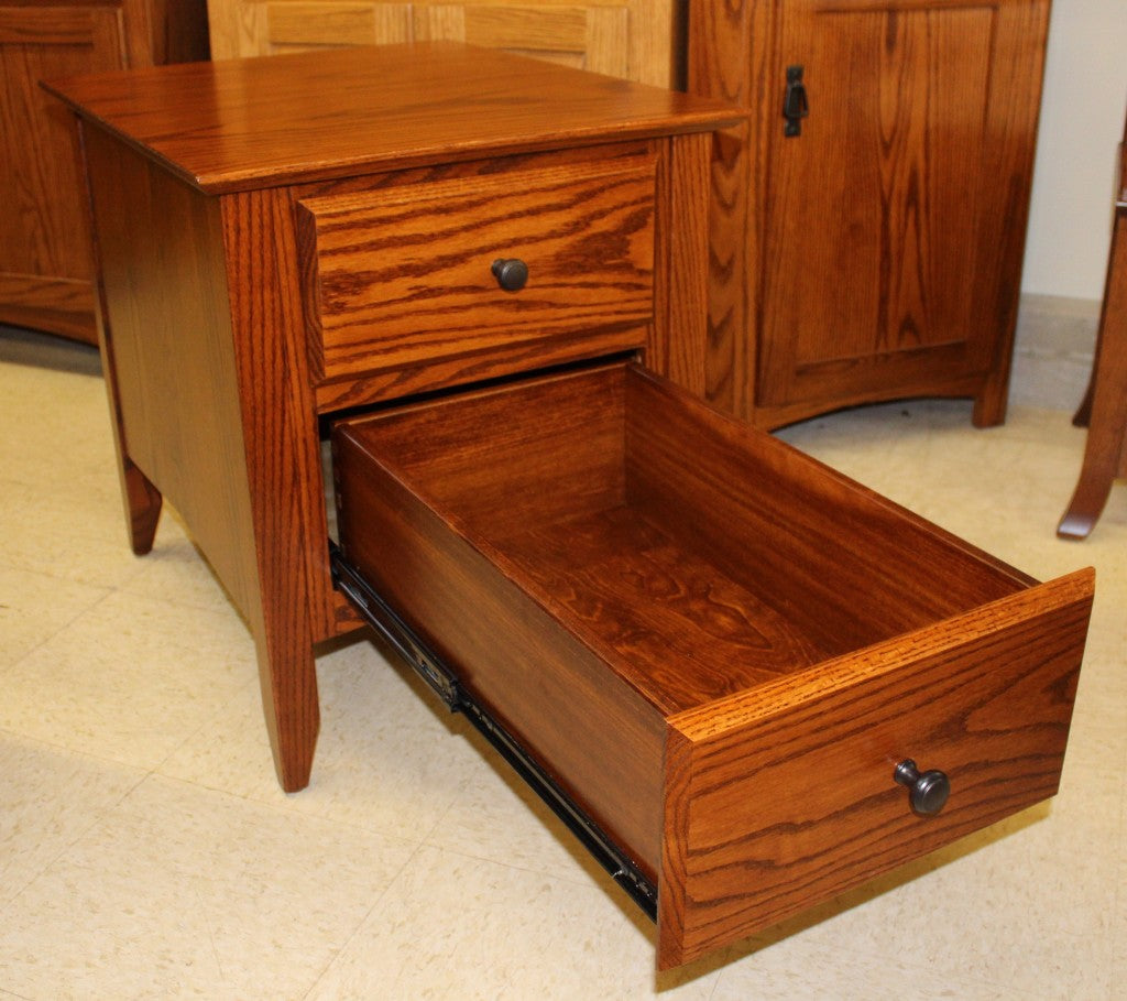 Danville Two Drawer End Table