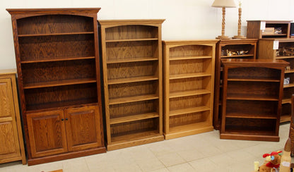 6 1/2′ Deluxe Traditional Bookcase with Doors [43 1/2″ Wide]