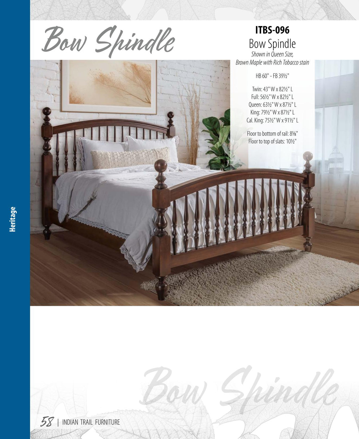 Bow Spindle Bed
