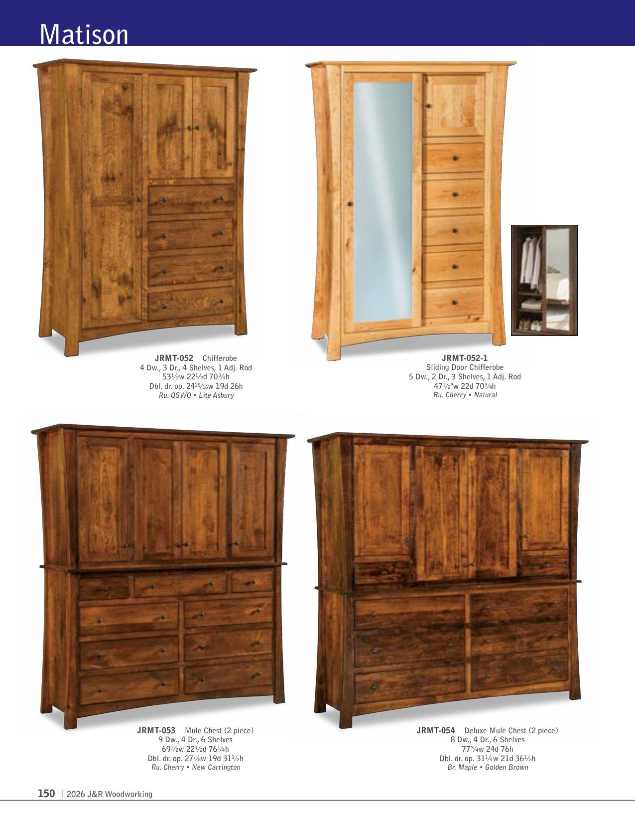 Matison Wardrobe Armoire; 1 drawer, 2 door – 47½"W