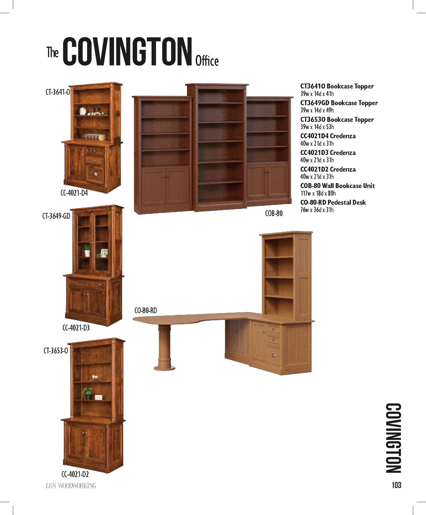 Covington File Desk