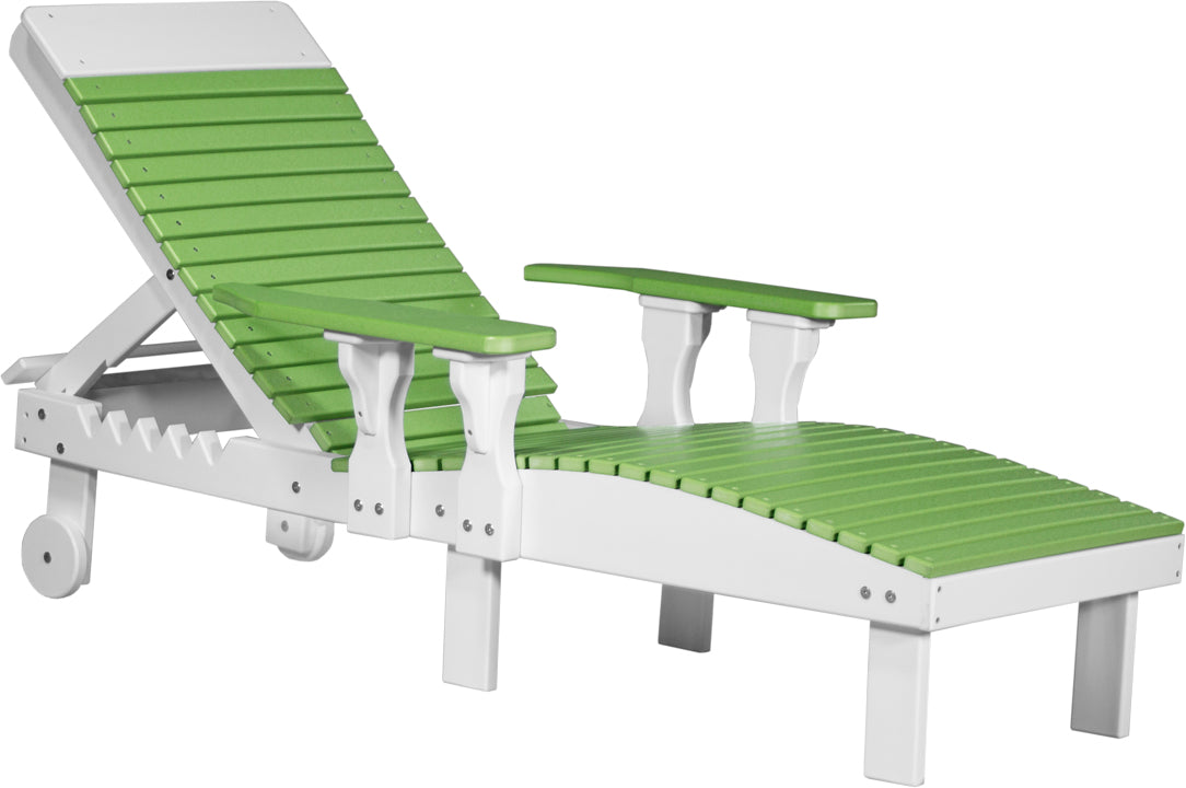 Lime Green & White