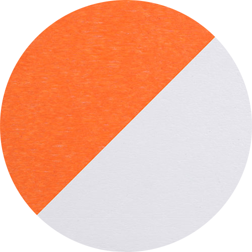 Tangerine & White