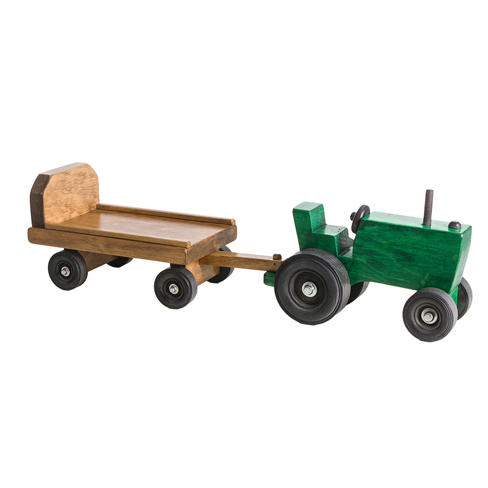 Tractor with Wagon and Hay Bales