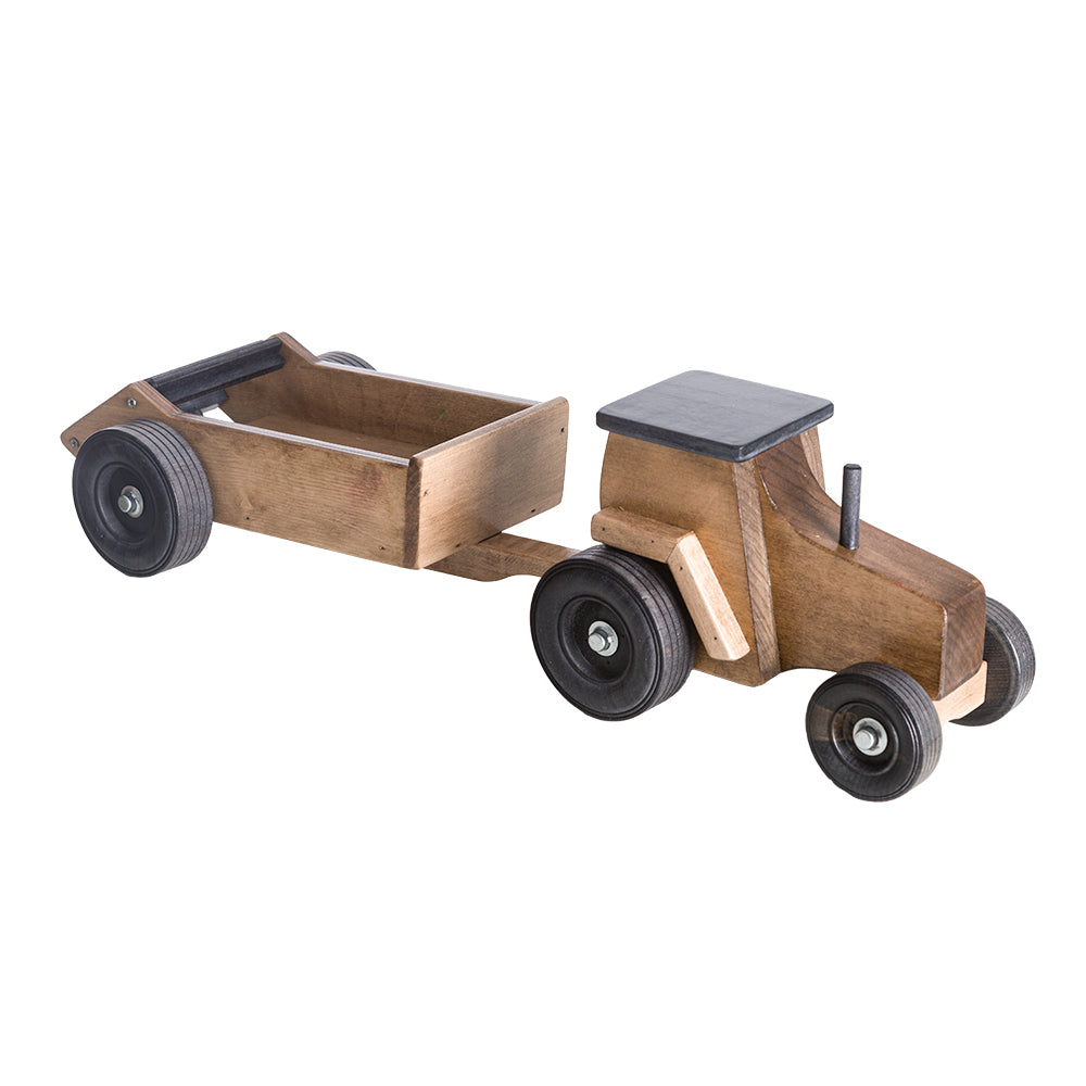 Tractor with Manure Spreader Set