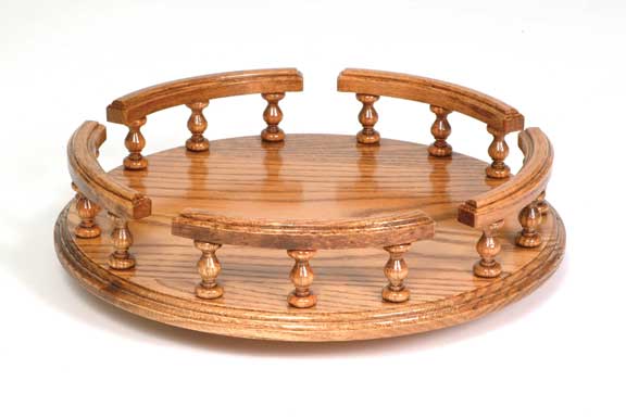 Lazy Susan With Rail