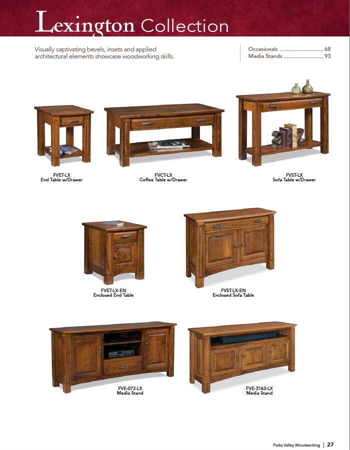 Lexington 3 Door Media Stand W/Opening