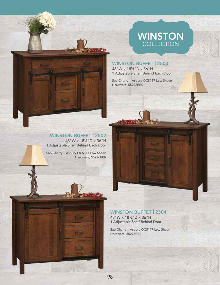 Winston Buffet 2 Door, 2 Drawer