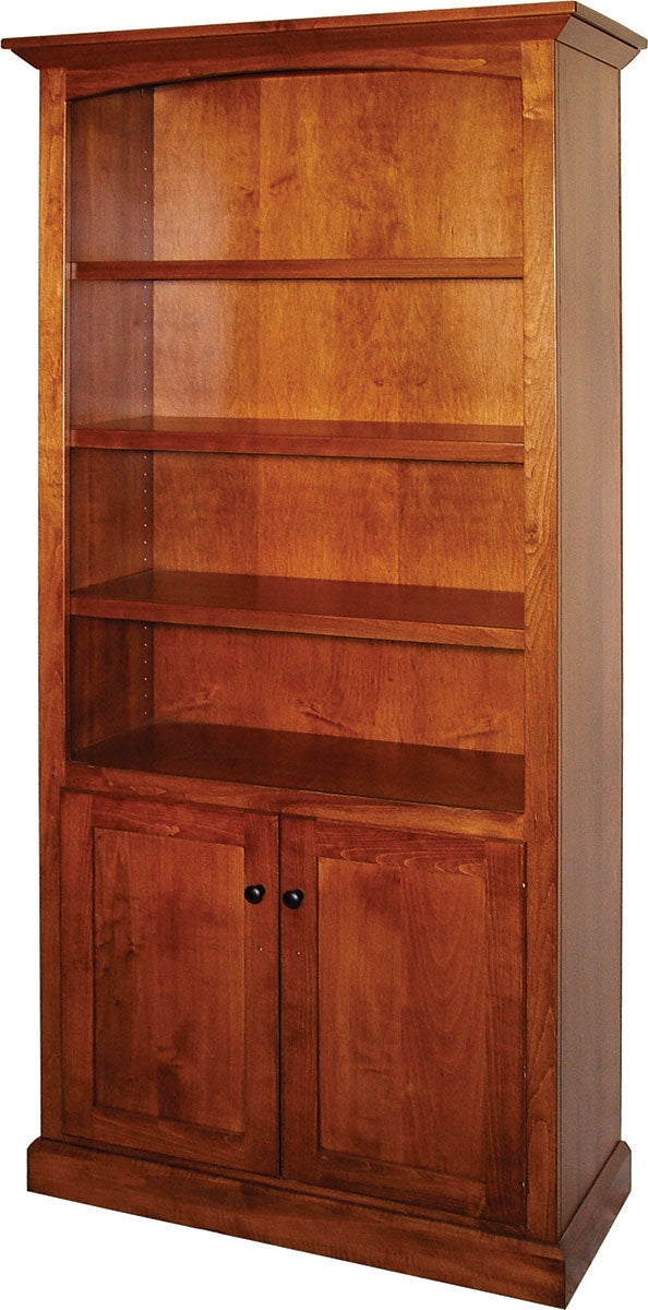 Shaker Deluxe Bookcase with Two Doors 24"