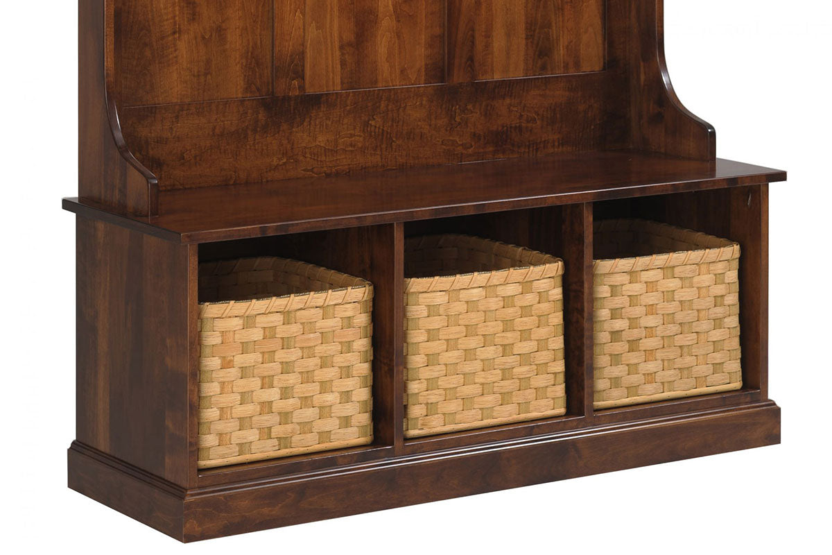 Basket Bench Hall Seat - 50" Wide