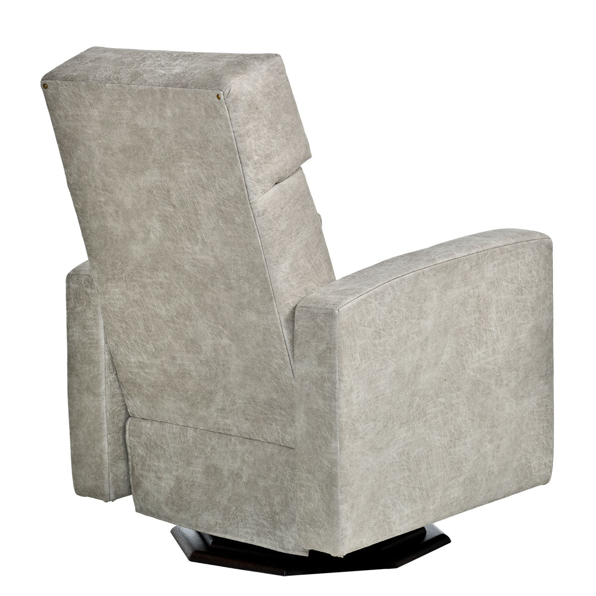 Modern Shaker Swivel Glider Recliner - Wooden Octagon Base