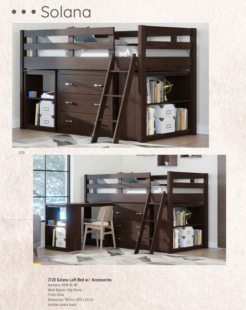 Sedona Twin x TwinBunk Bed With Bookcase