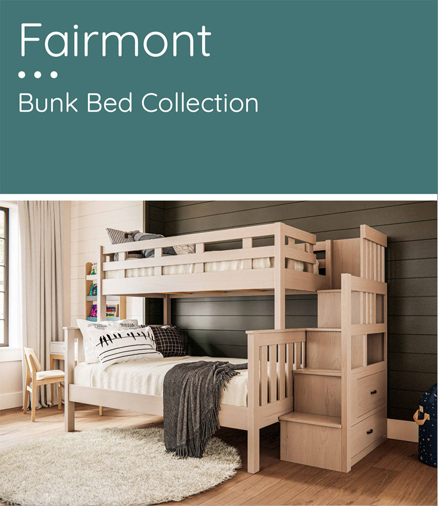Fairmont Twin x Full Bunk Bed with Staircase