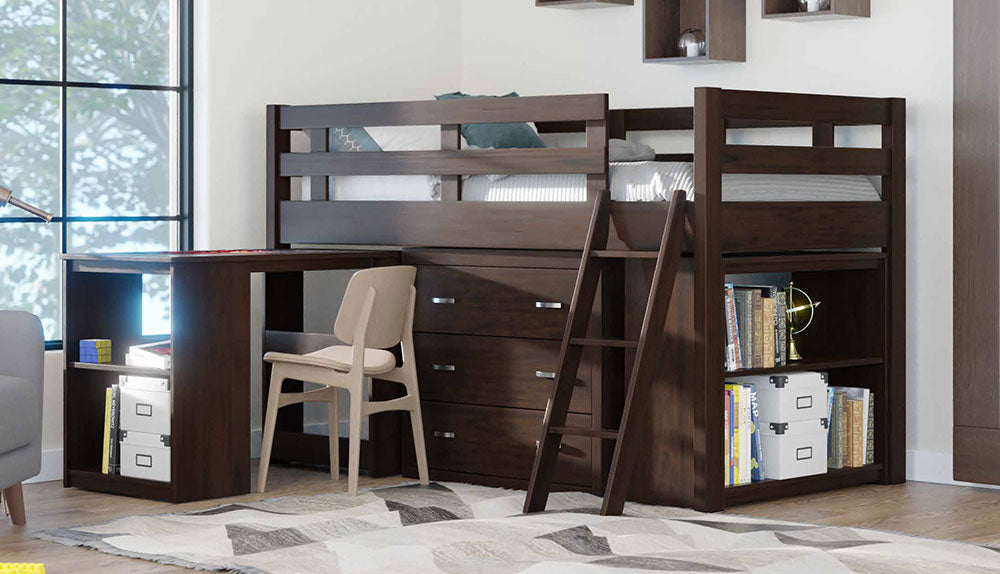 Solana Loft Bed w/ Accessories