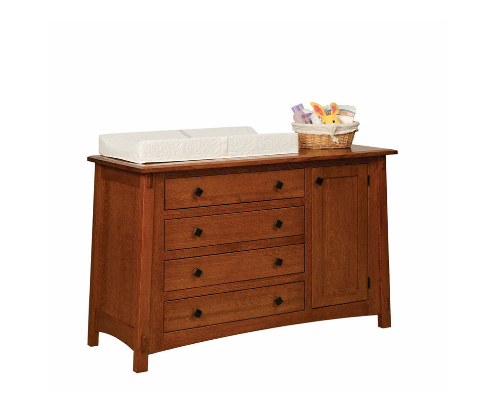McCoy 4 Drawer Dresser with Door \ Changing Table