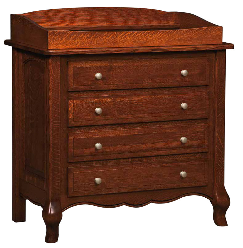 French Country 4 Drawer Dresser / Changing Table
