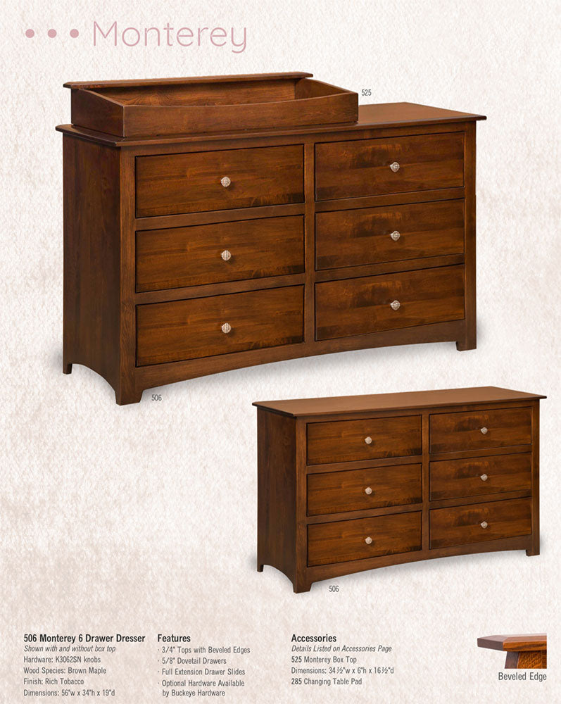 Monterey 6 Drawer Chest