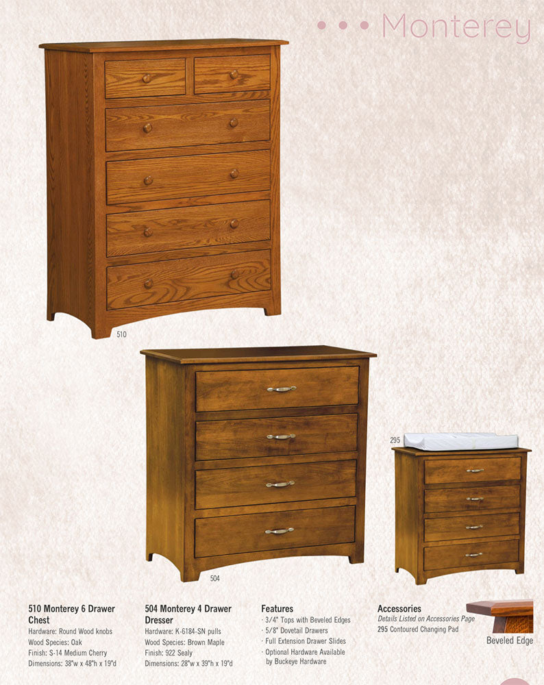 Monterey 6 Drawer Chest