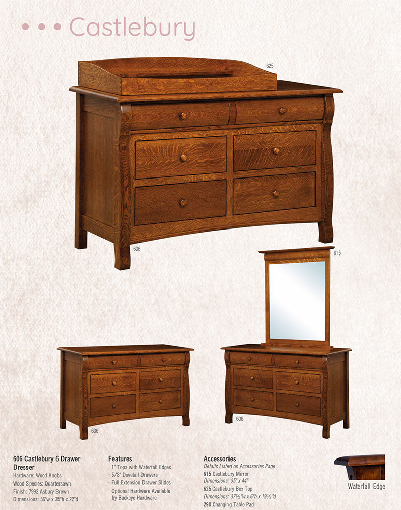 Castlebury 6 Drawer Chest