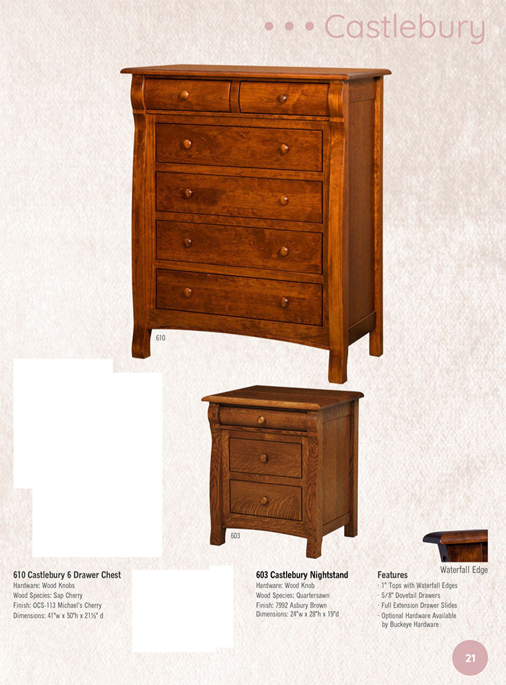 Castlebury 6 Drawer Chest
