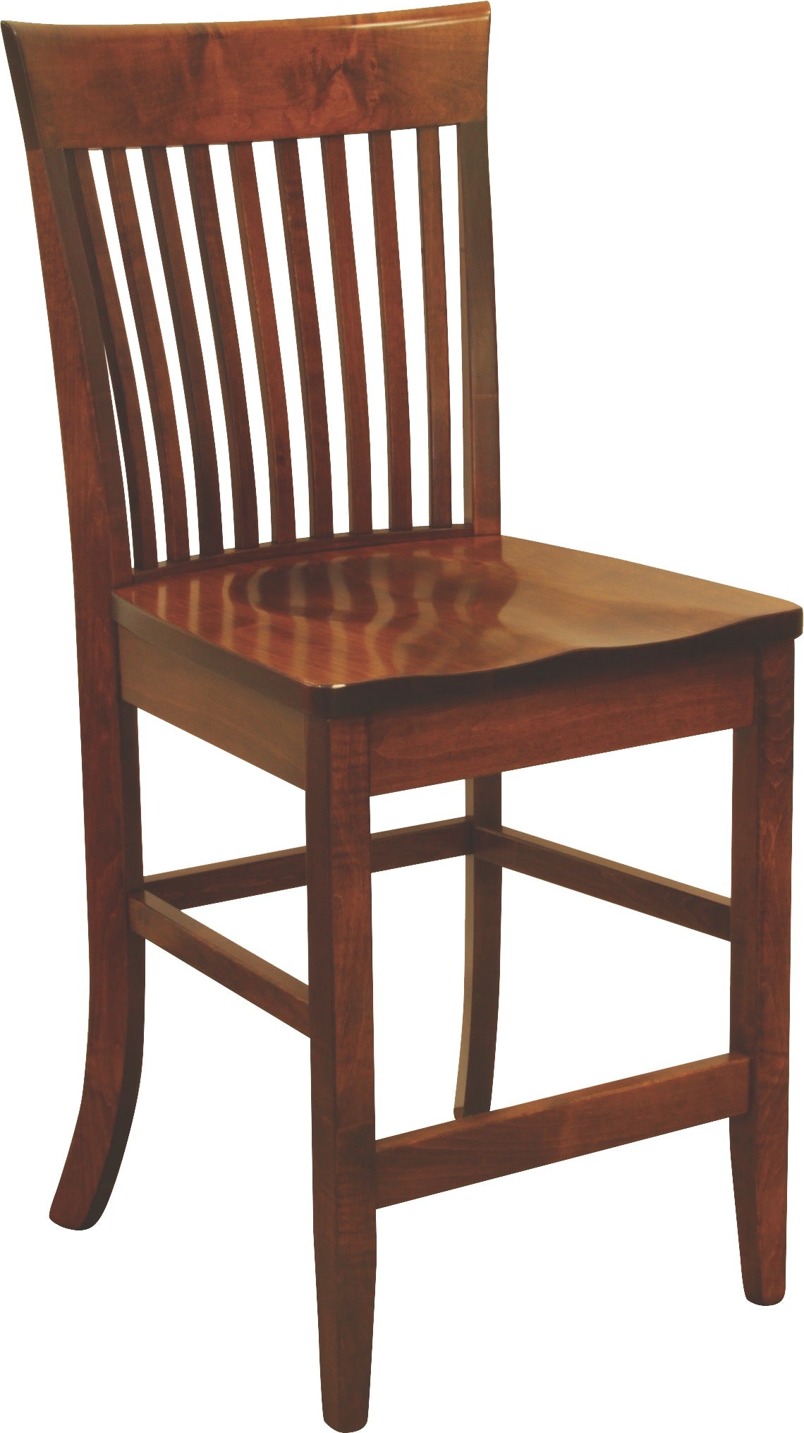 Old World OW Shaker Bent Paddle Swivel Bar Stool